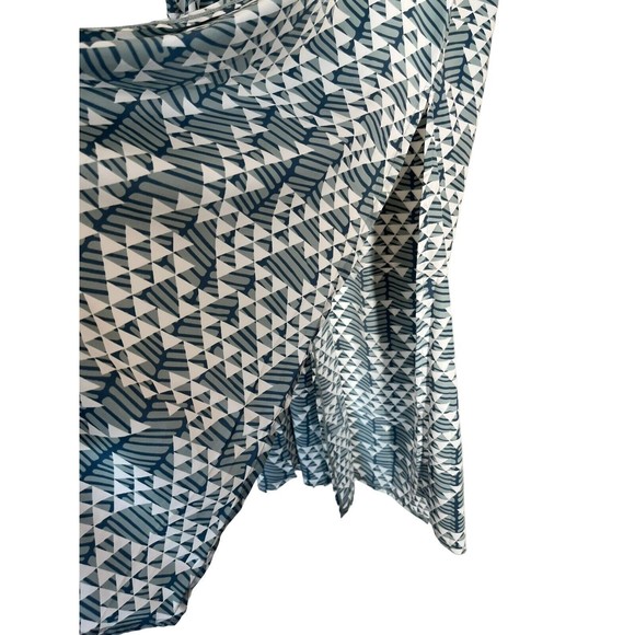 Lularoe Joy Split Seam Duster Long Vest Triangle pattern Size Small NWT - Picture 6 of 6